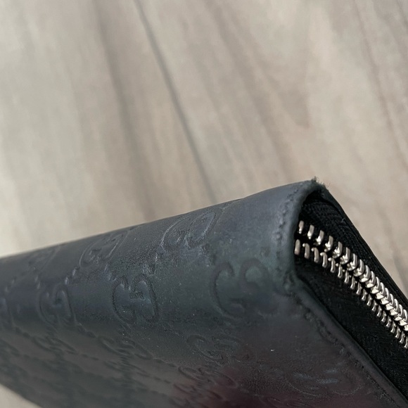 Gucci GG Twins Guccissima Zip Around Continental Wallet Black - Picture 13 of 14